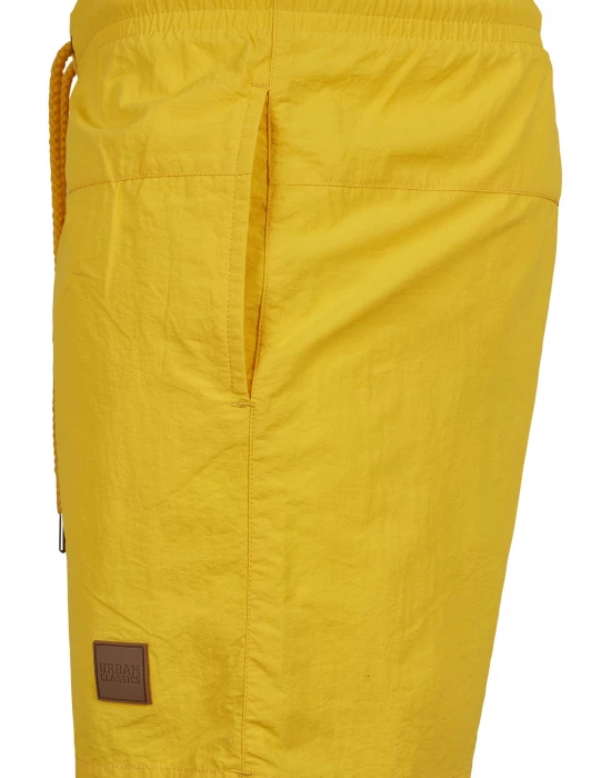Мъжки плувни шорти Urban Classics Block в жълт цвят, Urban Classics, Мъже - Complex.bg