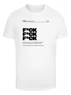 Мъжка тениска в бял цвят Mister Tee F*ck Definition