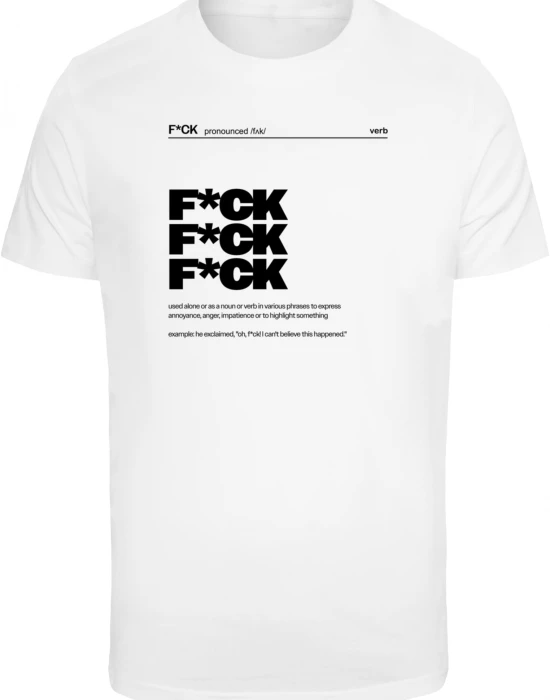 Мъжка тениска в бял цвят Mister Tee F*ck Definition, Mister Tee, Тениски - Complex.bg