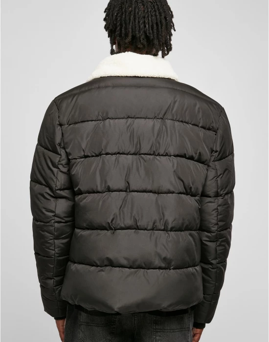 Мъжко зимно яке в черен цвят Urban Classics Sherpa Jacket, Urban Classics, Якета - Complex.bg