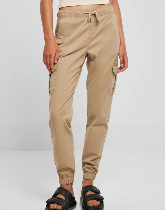 Дамски карго панталон в бежов цвят Urban Classics Ladies Cargo Pants, Urban Classics, Панталони - Complex.bg