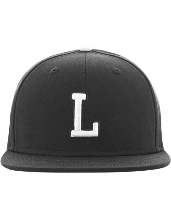 Шапка с козирка в сив и черен цвят Letter Snapback L, Urban Classics, Шапки - Complex.bg