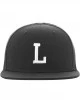 Шапка с козирка в сив и черен цвят Letter Snapback L, Urban Classics, Шапки - Complex.bg