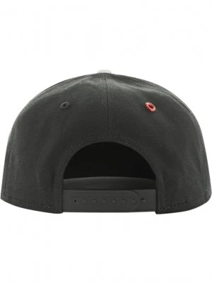 Шапка с козирка в сив и черен цвят Letter Snapback L 