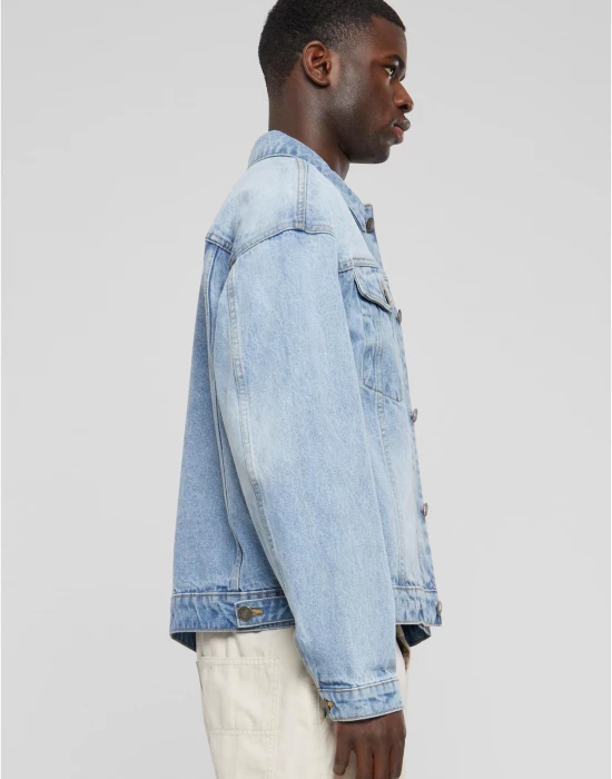 Мъжко дънково яке Urban Classics Boxy Denim light blue washed, Urban Classics, Якета - Complex.bg