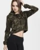 Дамски суичър в цвят маслина Urban Classics Ladies Camo Cropped Hoody, Urban Classics, Суичъри - Complex.bg