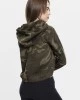 Дамски суичър в цвят маслина Urban Classics Ladies Camo Cropped Hoody, Urban Classics, Суичъри - Complex.bg