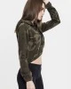 Дамски суичър в цвят маслина Urban Classics Ladies Camo Cropped Hoody, Urban Classics, Суичъри - Complex.bg