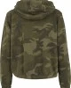 Дамски суичър в цвят маслина Urban Classics Ladies Camo Cropped Hoody, Urban Classics, Суичъри - Complex.bg