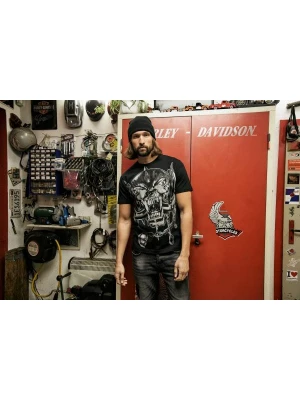 Тениска в черен цвят Motorhead Warpig Print