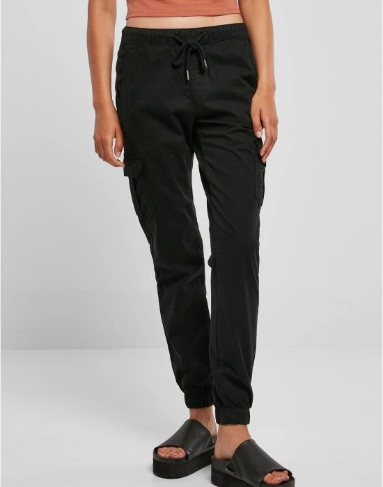 Дамски карго панталон в черен цвят Urban Classics Ladies Cargo Pants, Urban Classics, Панталони - Complex.bg