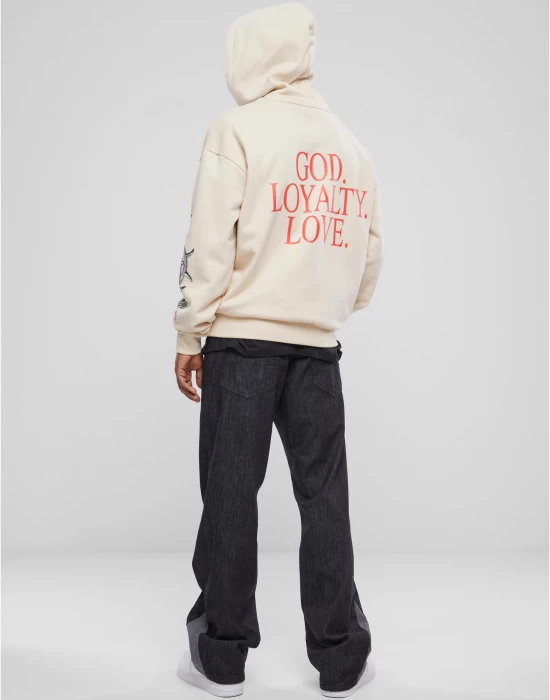 Мъжки суичър в бежов цвят Mister Tee God Loyalty Love, Mister Tee, Суичъри - Complex.bg
