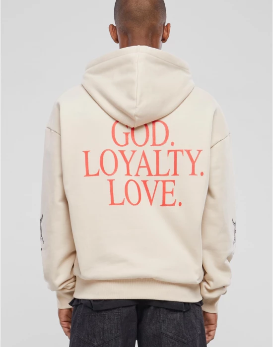 Мъжки суичър в бежов цвят Mister Tee God Loyalty Love, Mister Tee, Суичъри - Complex.bg