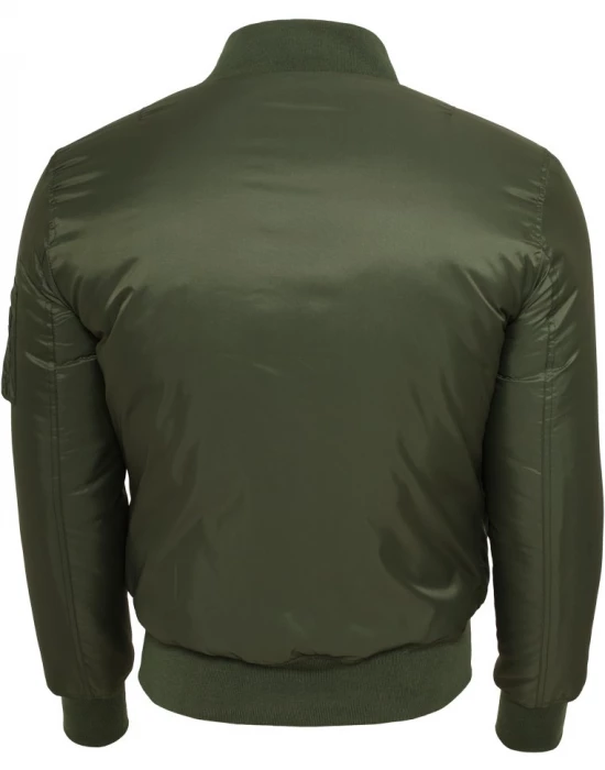 Мъжко яке тип бомбър Urban Classics olive в цвят маслина, Urban Classics, Якета - Complex.bg