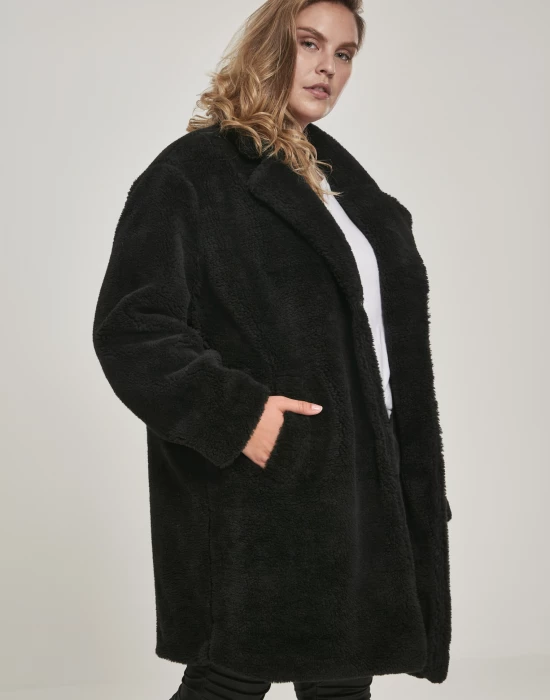 Дамско палто в черно от Urban Classics Ladies Oversized Sherpa Coat, Urban Classics, Жени - Complex.bg