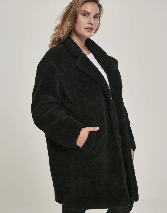 Дамско палто в черно от Urban Classics Ladies Oversized Sherpa Coat, Urban Classics, Жени - Complex.bg