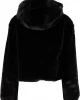 Суичър Ladies Full Zip Faux Fur Hoodie black XS, Urban Classics, Суичъри - Complex.bg