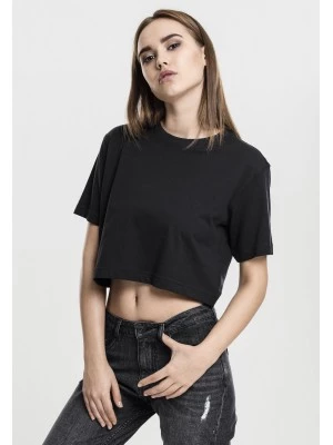Дамска къса и широка тениска в черно Oversized Urban Classics