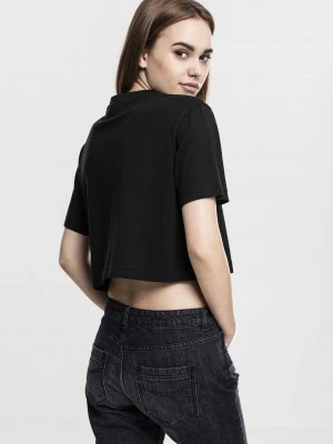 Дамска къса и широка тениска в черно Oversized Urban Classics