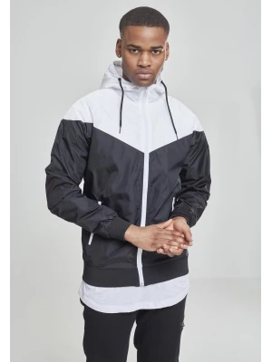 Мъжко яке тип ветровка в два цвята Urban Classics blk/wht