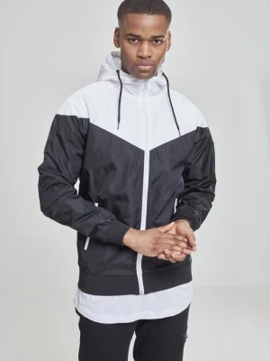 Мъжко яке тип ветровка в два цвята Urban Classics blk/wht