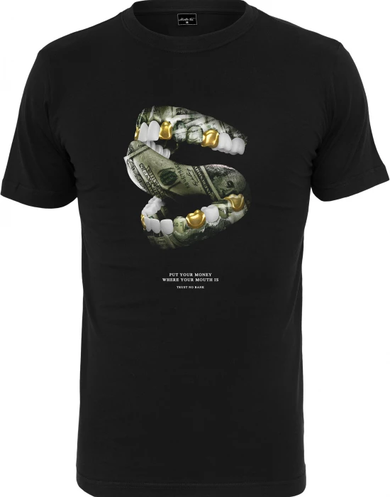 Мъжка тениска в черен цвят Mister Tee Money Mouth Tee black, Mister Tee, Тениски - Complex.bg