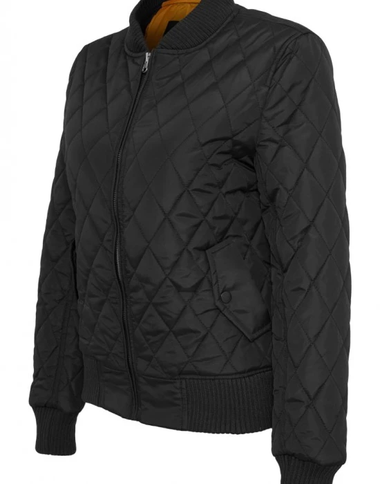 Дамско яке бомбър Urban Classics в черен цвят