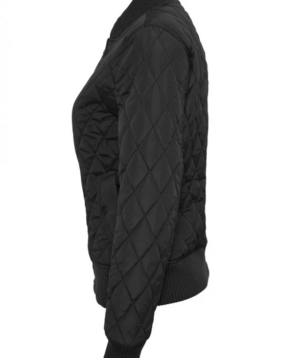 Дамско яке бомбър Urban Classics в черен цвят