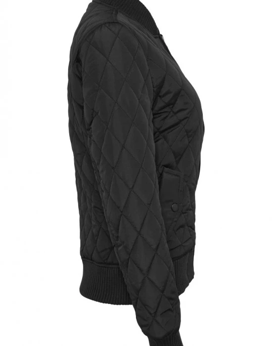 Дамско яке бомбър Urban Classics в черен цвят
