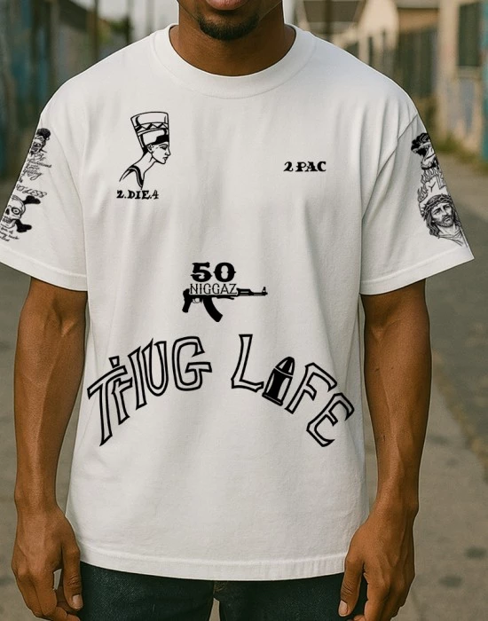 2Pac Tattoos тениска