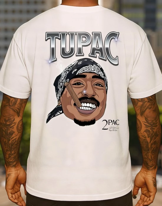 2Pac smoke тениска