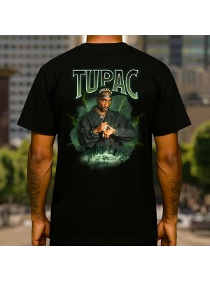 2Pac green тениска