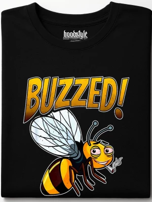 Buzzed Bee Smoking Smoking Weed тениска