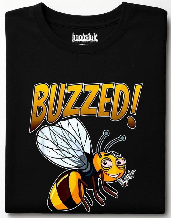 Buzzed Bee Smoking Smoking Weed тениска