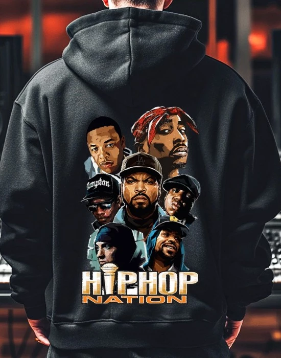 West Coast Rappers - Hip Hop Nation Мъжко Худи