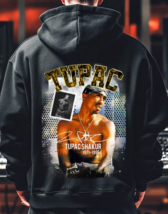 Tupac Shakur 3 Мъжко Худи