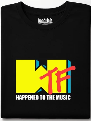 WTF happened to the music тениска