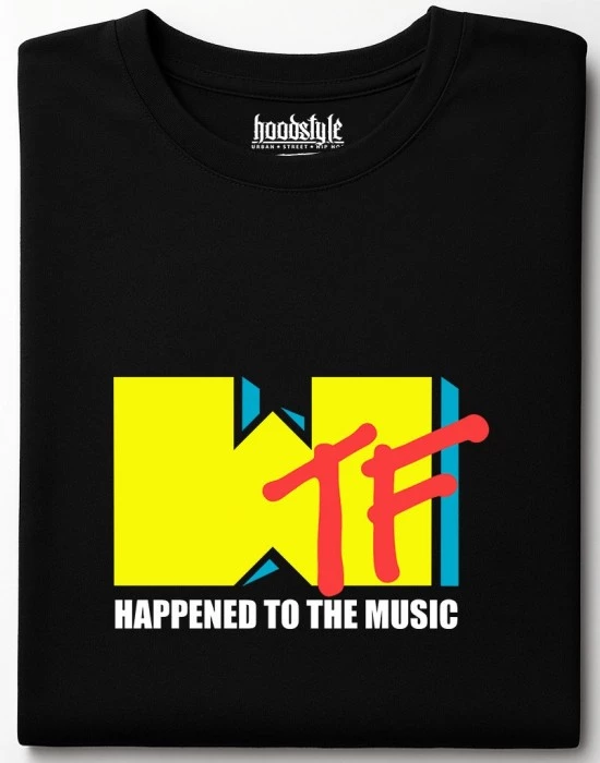 WTF happened to the music тениска