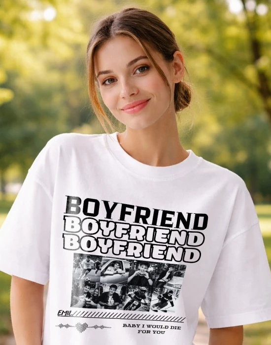 Тениска за двойки Boyfriend