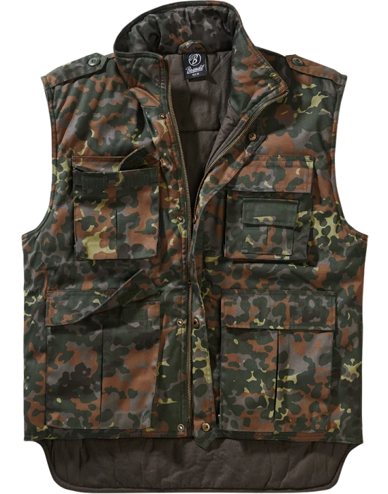 Ловна жилетка в тъмен камуфлаж Brandit Ranger Vest flecktarn, Brandit, Мъже - Complex.bg