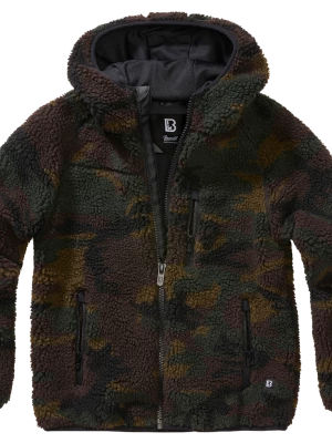 Детско пухкаво камуфлажно яке Brandit Teddyfleece jacket woodland