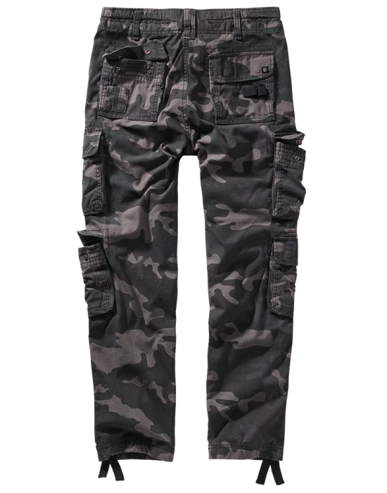 Мъжки втален карго панталон в тъмен камуфлаж Brandit Pure Slim Fit, Brandit, Панталони - Complex.bg