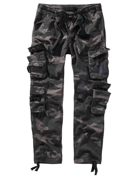Мъжки втален карго панталон в тъмен камуфлаж Brandit Pure Slim Fit, Brandit, Панталони - Complex.bg