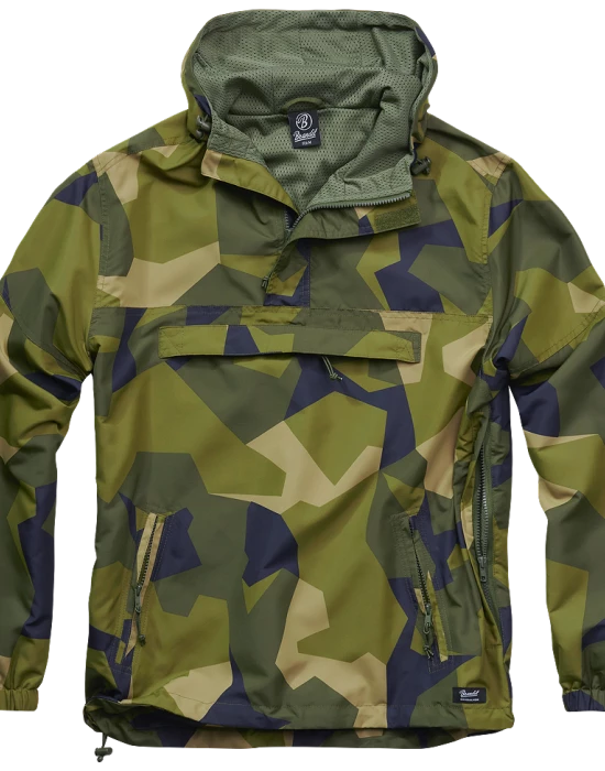 Мъжка лятна ветровка в зелен камуфлаж Brandit camo M90, Brandit, Ветровки - Complex.bg
