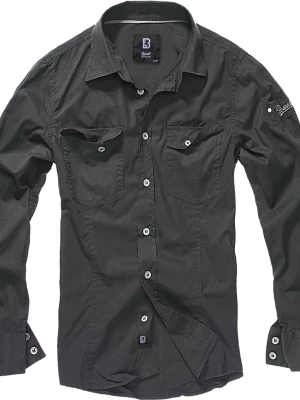 Мъжка риза в черен цвят Brandit Slim Fit black
