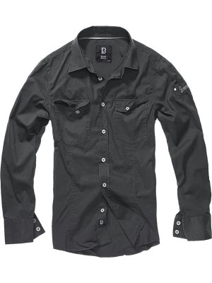 Мъжка риза в черен цвят Brandit Slim Fit black