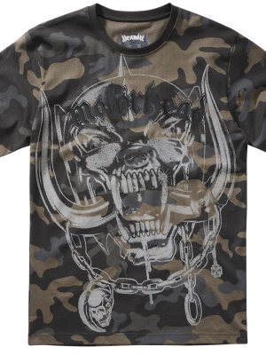 Тениска в цвят тъмен камуфлаж Motorhead Warpig Print