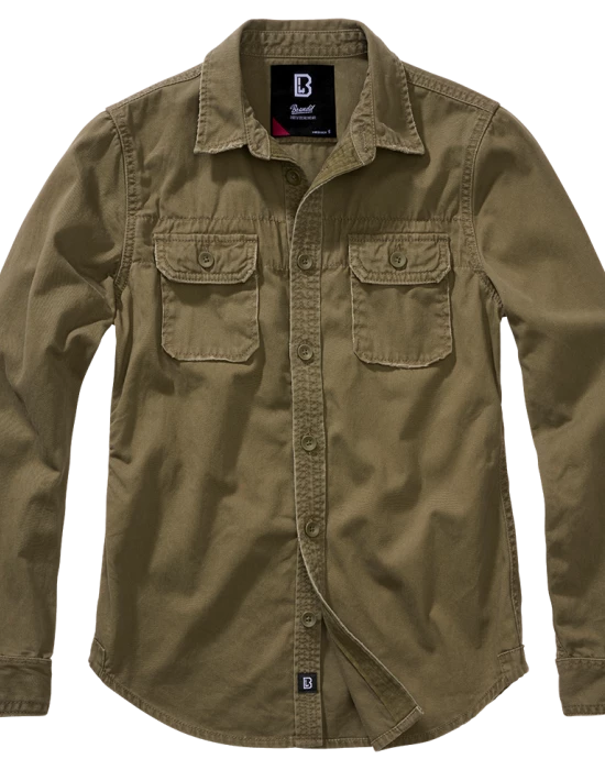 Дамска риза в масленозелено Brandit Vintageshirt, Brandit, Жени - Complex.bg