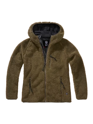 Дамско масленозелено пухкаво яке Brandit Teddyfleecejacket