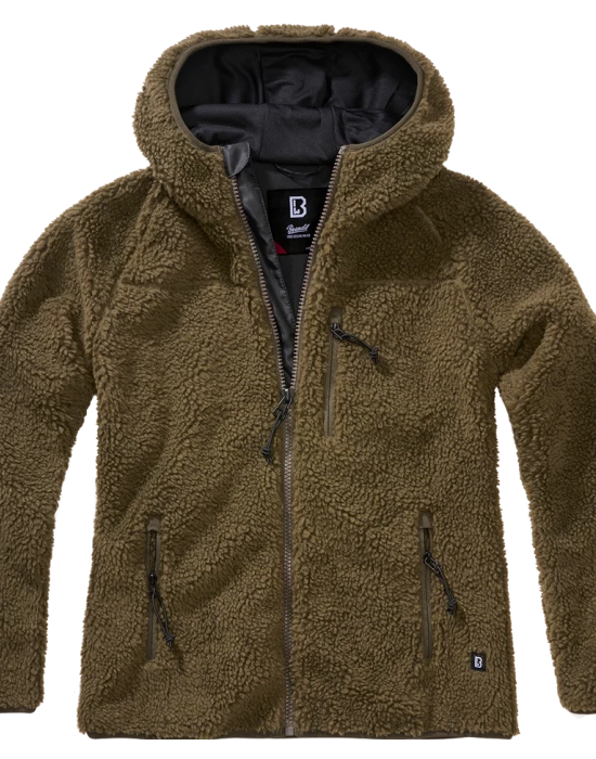 Дамско масленозелено пухкаво яке Brandit Teddyfleecejacket, Brandit, Якета - Complex.bg
